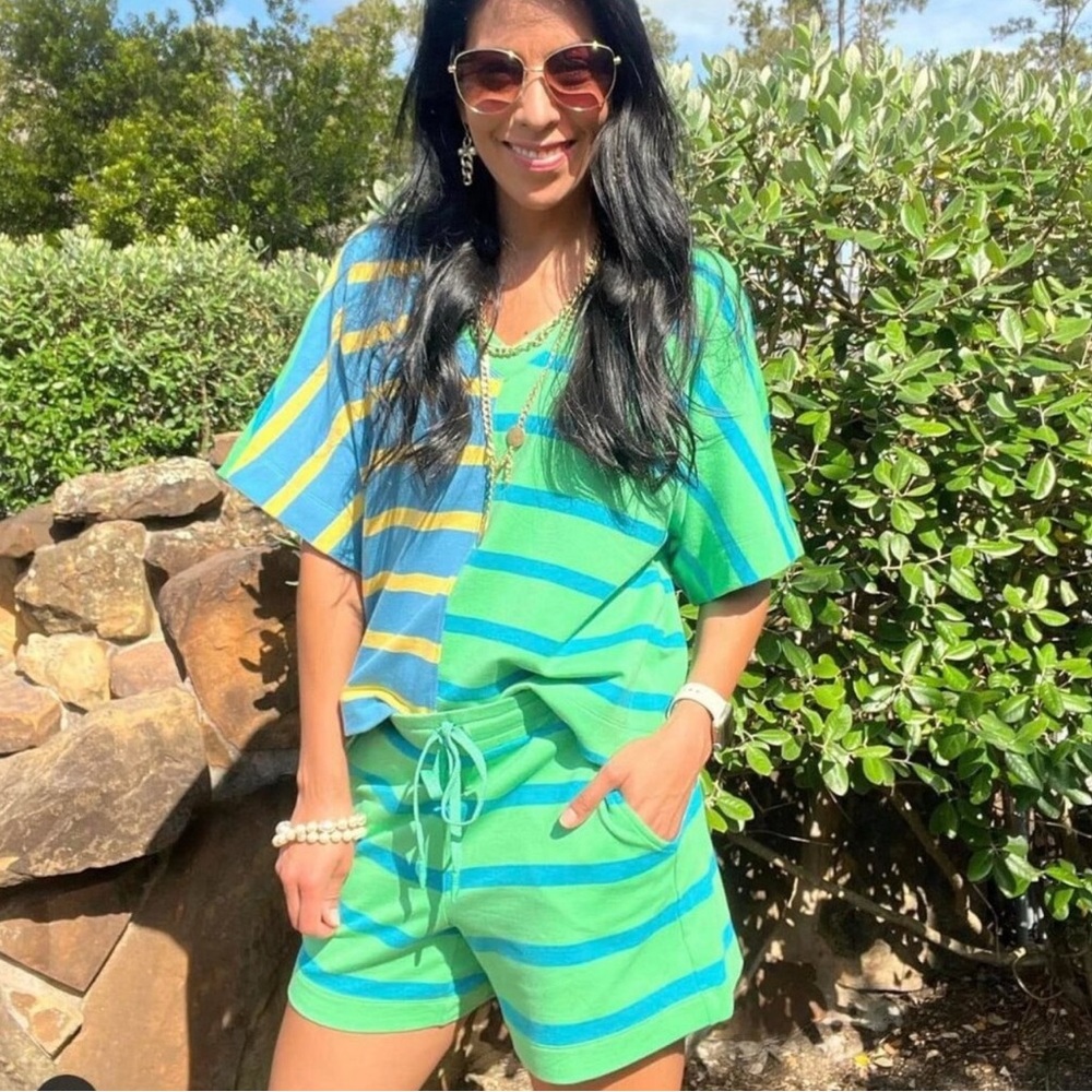 Cabi French Terry Cabana Top & Shorts Set - Medium